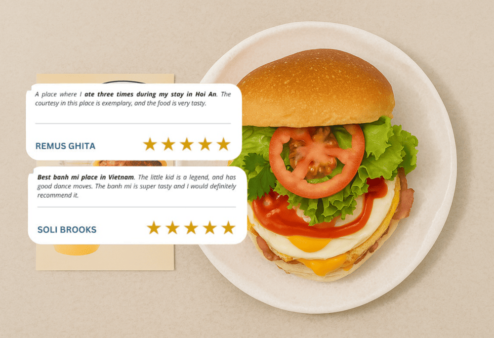 The flavorful banh mi and the thoughtful service at Banh Mi Co Ba leave a lasting impression on visitors